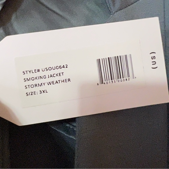 Universal Standard | NWT Smoking Jacket Blazer Stormy Weather Grey Size 3XL - Picture 5 of 16